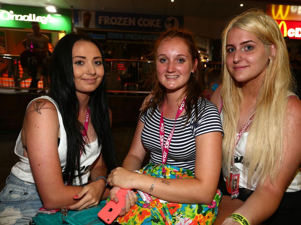 Tuesday Night at Schoolies Week on the Gold Coast. Picture by David Clark