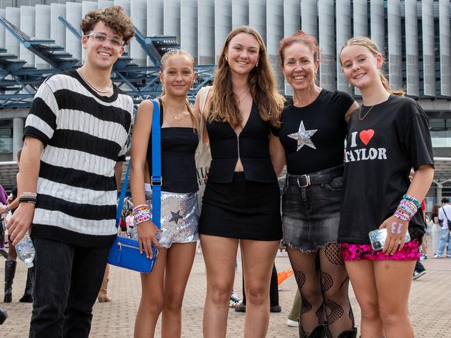 SYDNEY, AUSTRALIA - Daily Telegraph Photos February 26, 2024: Jones Family at Taylor Swift's The Eras Tour concert held at Accor Stadium in Sydney. Picture: Christian Gilles