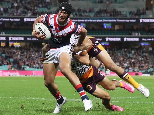 Roosters young gun Joseph Suaalii is out for the remainder of the season. Picture: Matt King/Getty Images