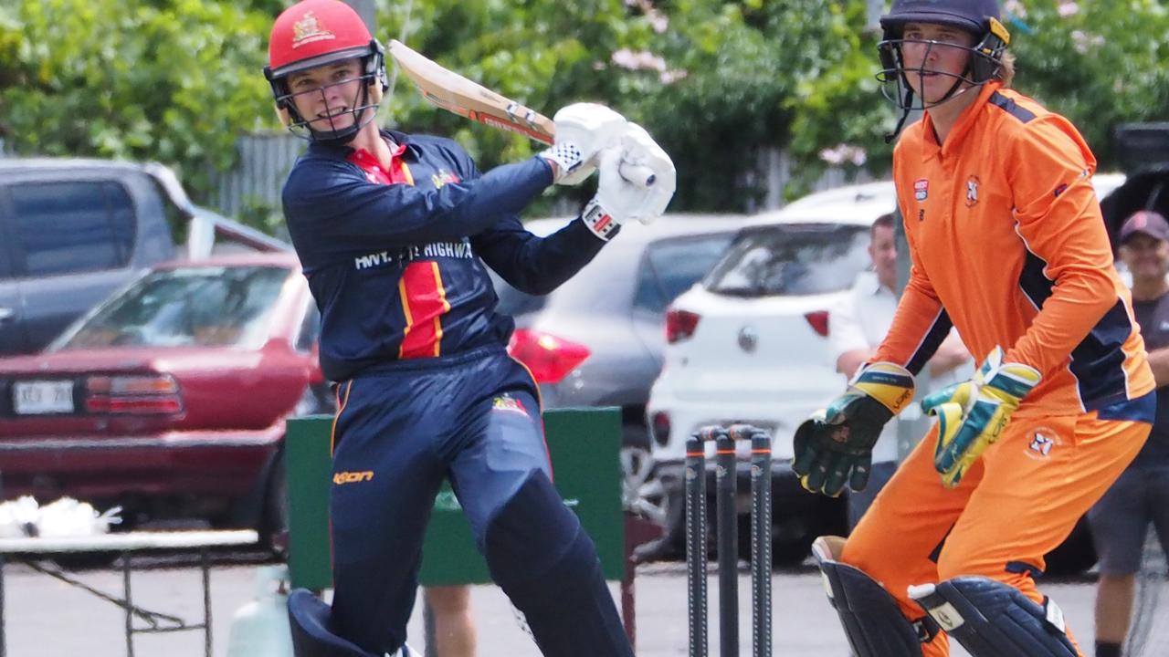 Adelaide’s Matthew Barnes pulls against Northern Districts. Picture: SACA