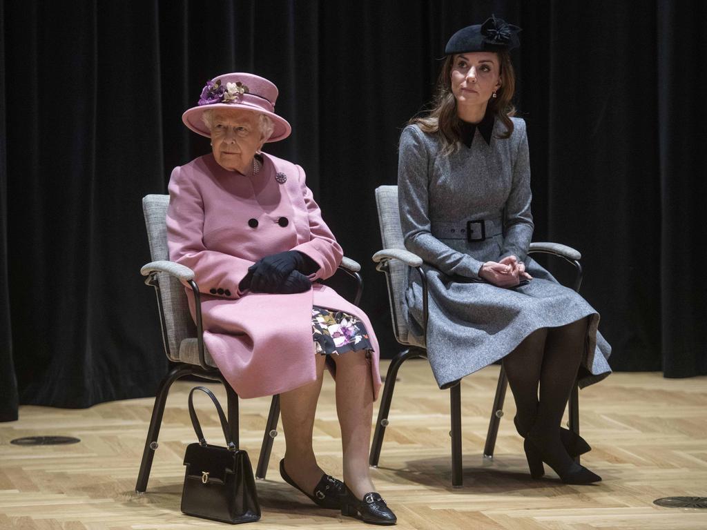 The Queen sent a clear signal when her and Kate made their first joint appearance in March. Picture: Paul Grover/WPA Pool/Getty Images)