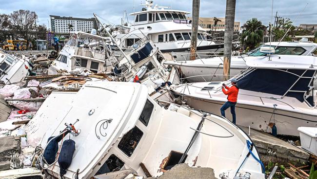 Hurricane Ian triggered $US50bn to $US65bn in insurance losses last year. Picture: AFP