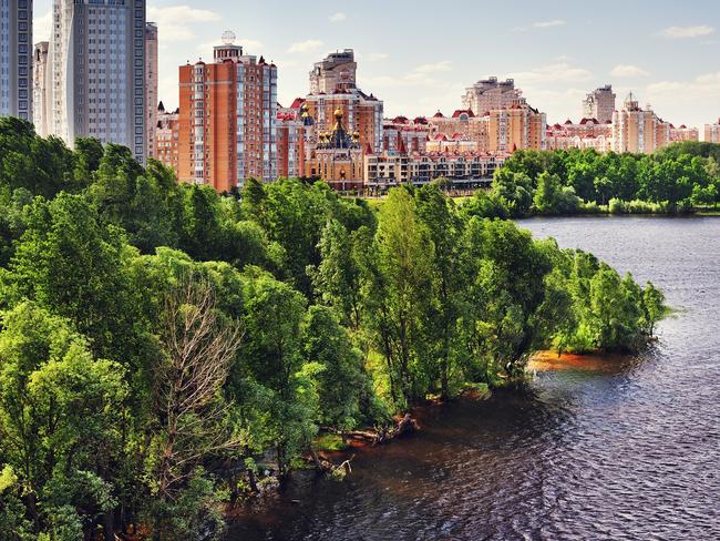 Kiev, Cityscape, Urban Skyline, City, Dnieper River