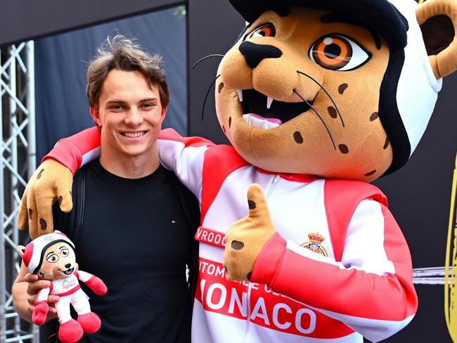 Calm before the storm. Piastri is relaxed ahead of the Monaco Grand Prix. Picture: Mark Sutton – Formula 1/Formula 1 via Getty Images