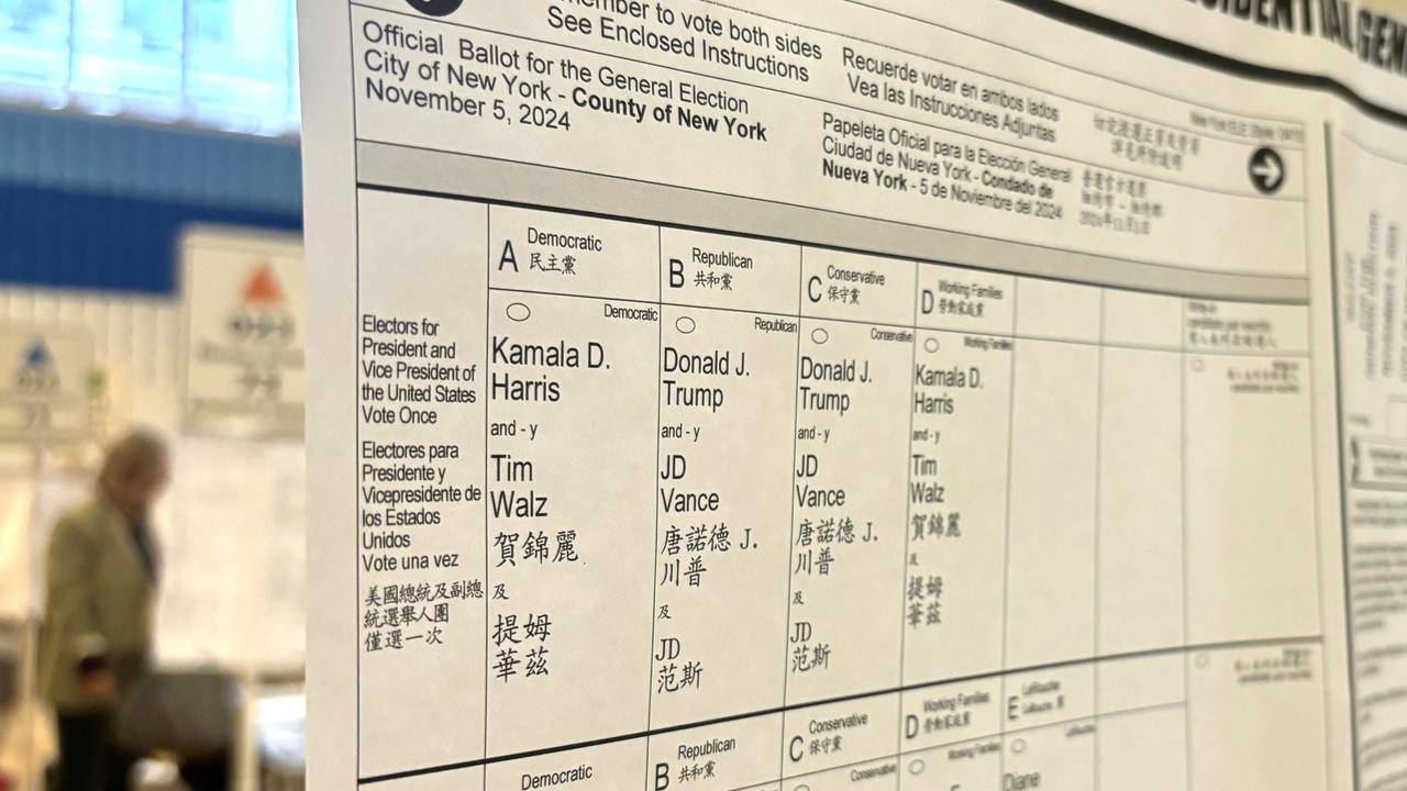 It’s a big ballot paper. Picture: Benedict Brook