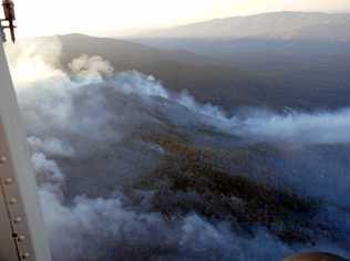 Fires at McLeod's Pinnacle, East of Armidale. Picture: The Northern Star Archives