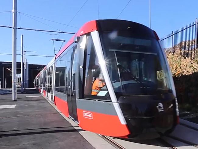 The CBD and South East Light Rail project being tested at Randwick. Picture: Supplied