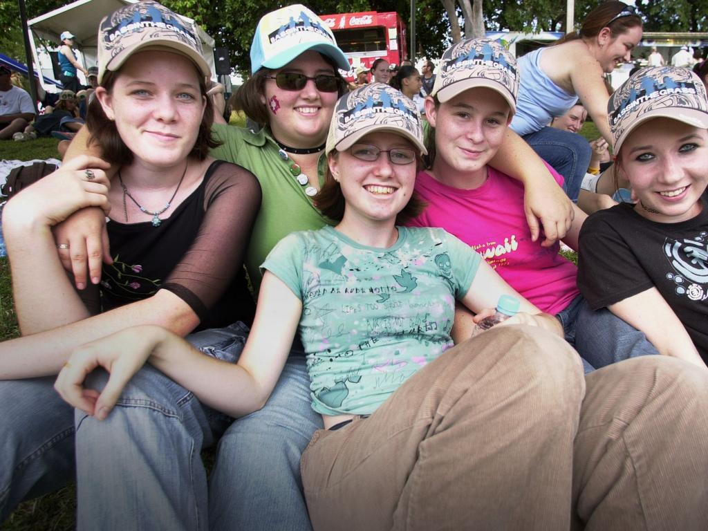 Bass in the grass: Liz Crossey, Meg Clarke, Emily Williams, Sara Williams and Niamh Buckley Picture: SUSAN BOWN