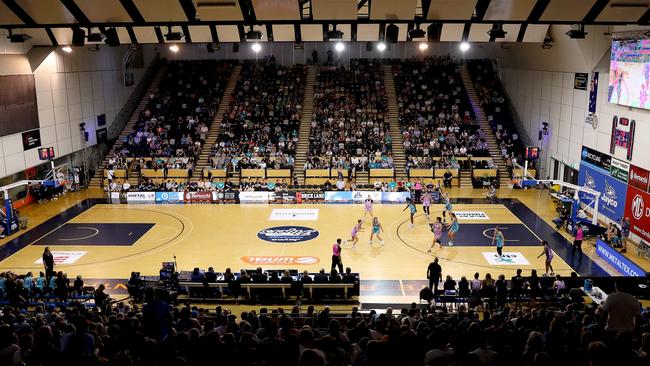 A big crowd at the State Basketball Centre in early November, 2022. Picture: Kelly Defina/Getty Images