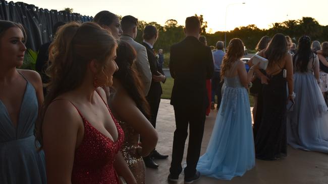 A crowd of students, teachers and proud family members at the Mackay Northern Beaches State High School formal, on Saturday October 17. Picture: Zizi Averill