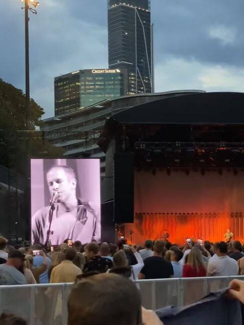 Concertgoers were evacuated from the forecourt by police. Picture: Facebook