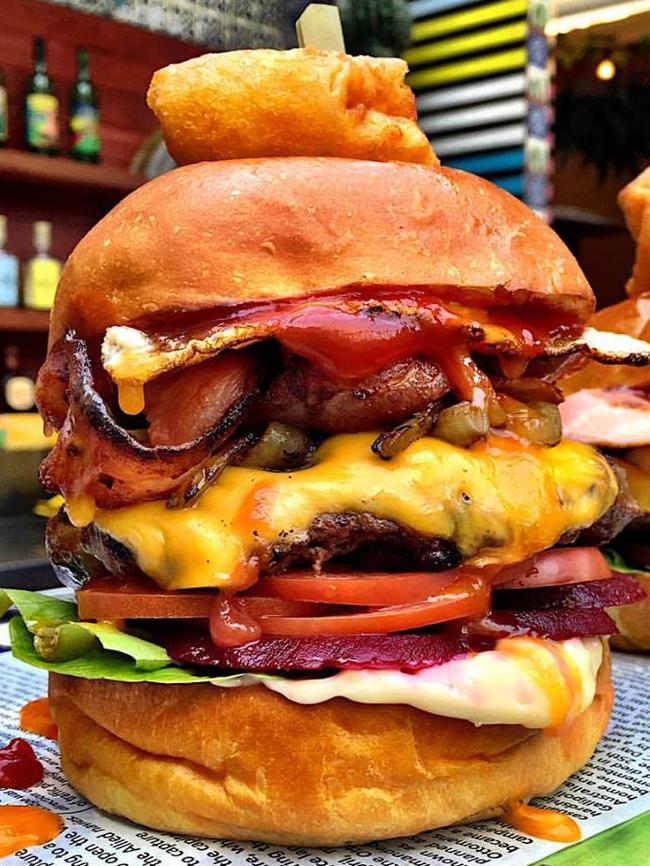 The Aussie bogan burger.