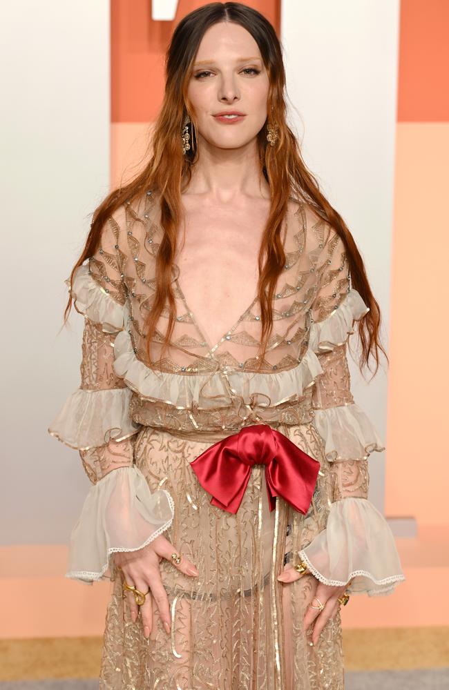 Hari Nef also went with the sheer theme Picture: Karwai Tang/WireImage