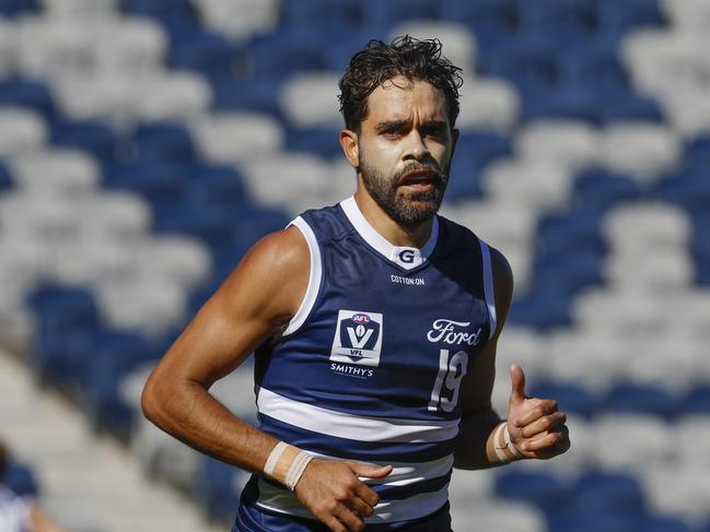 Jack Martin playing in the VFL practice match during the pre-season. Picture: Michael Klein