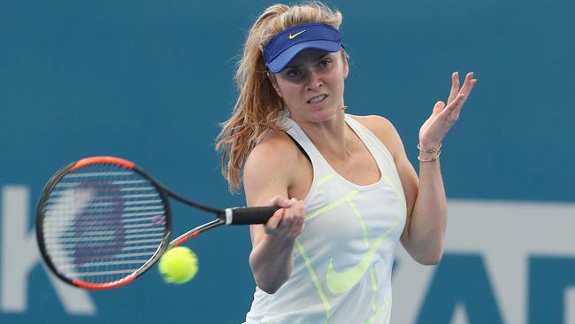 Elina Svitolina has a child Skai with fellow touring pro Gale Monfils Picture: Peter Wallis