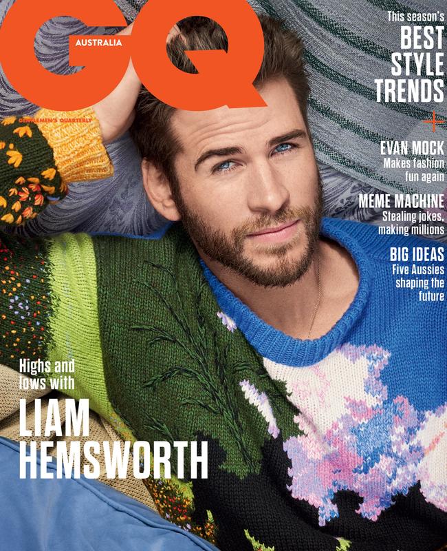 Liam Hemsworth is on the cover of GQ Magazine. Picture: Carter Smith. Stylist: Andrew T Vottero.