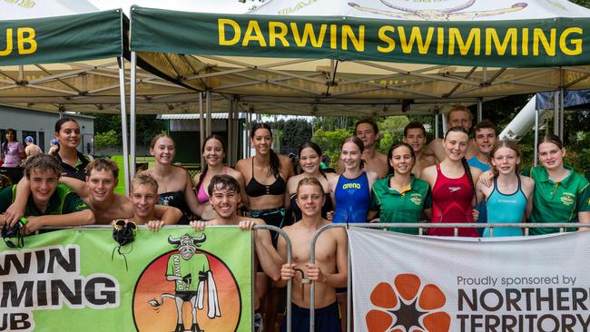 Darwin Swimming Club at the 2025 NT Swimming Championships. Picture: Pema Tamang Pakhrin