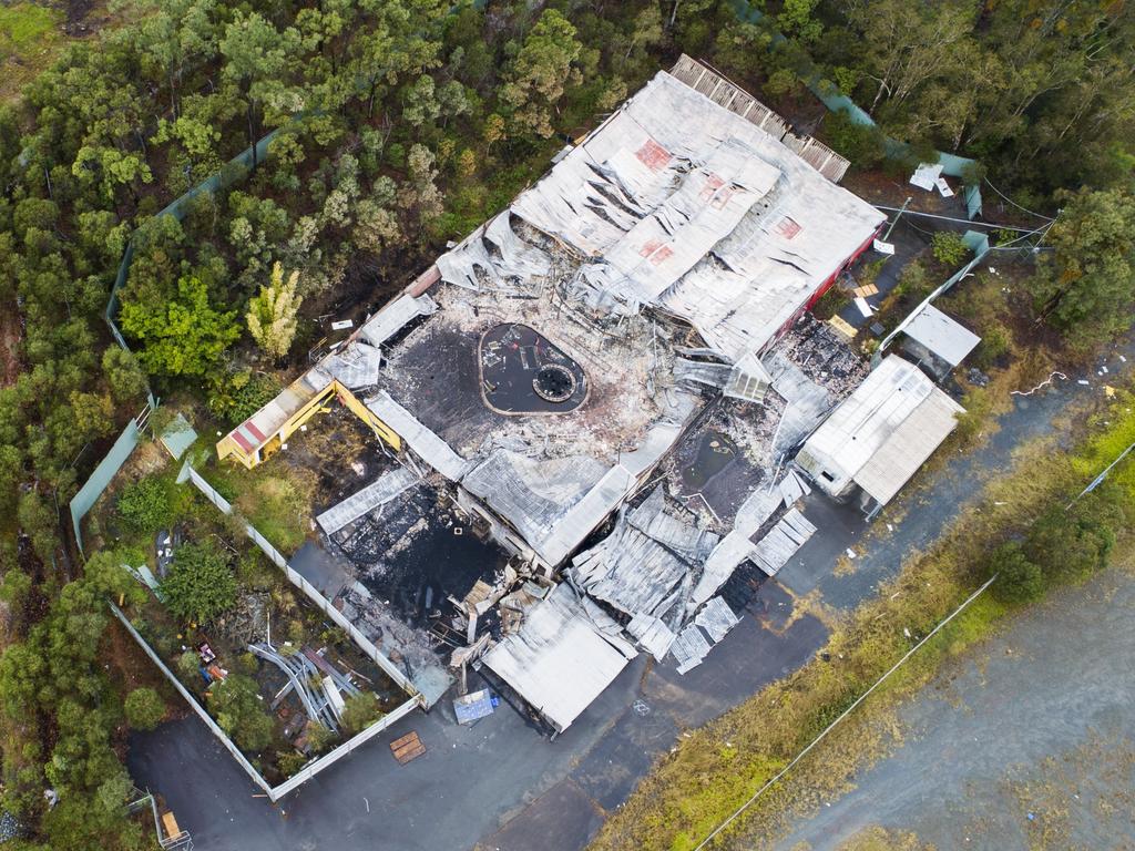 The Big Brother house on the Gold Coast after last weeks fire.