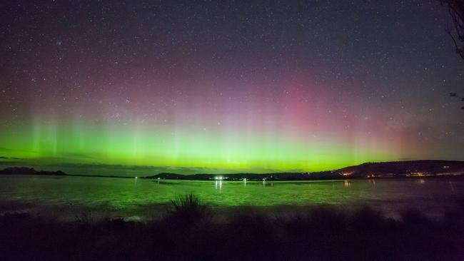 The Southern Lights as seen in Cremorne, Tasmania. Picture: istock