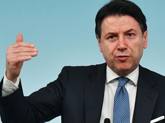 Italy's Prime Minister Giuseppe Conte. Picture: AFP