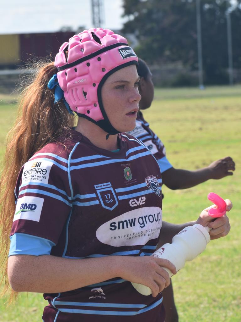 CQ Capras under-17 girls intra-squad trial game at Kettle Park, Rockhampton, on January 19, 2025.