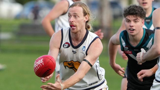 NFNL footy: Laurimar v Whittlesea at Laurimar Reserve. Mitchell Andrewsof Whittlesea.Picture : George Sal