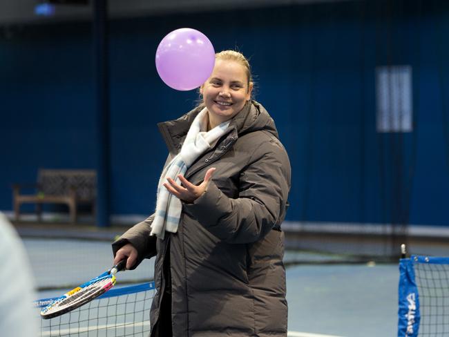 Jelena Dokic during a coaching course at the National Tennis Centre