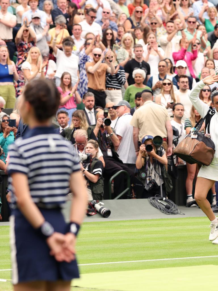 Ons Jabeur 'kicked off court' as Wimbledon outfit furore rocks women's final