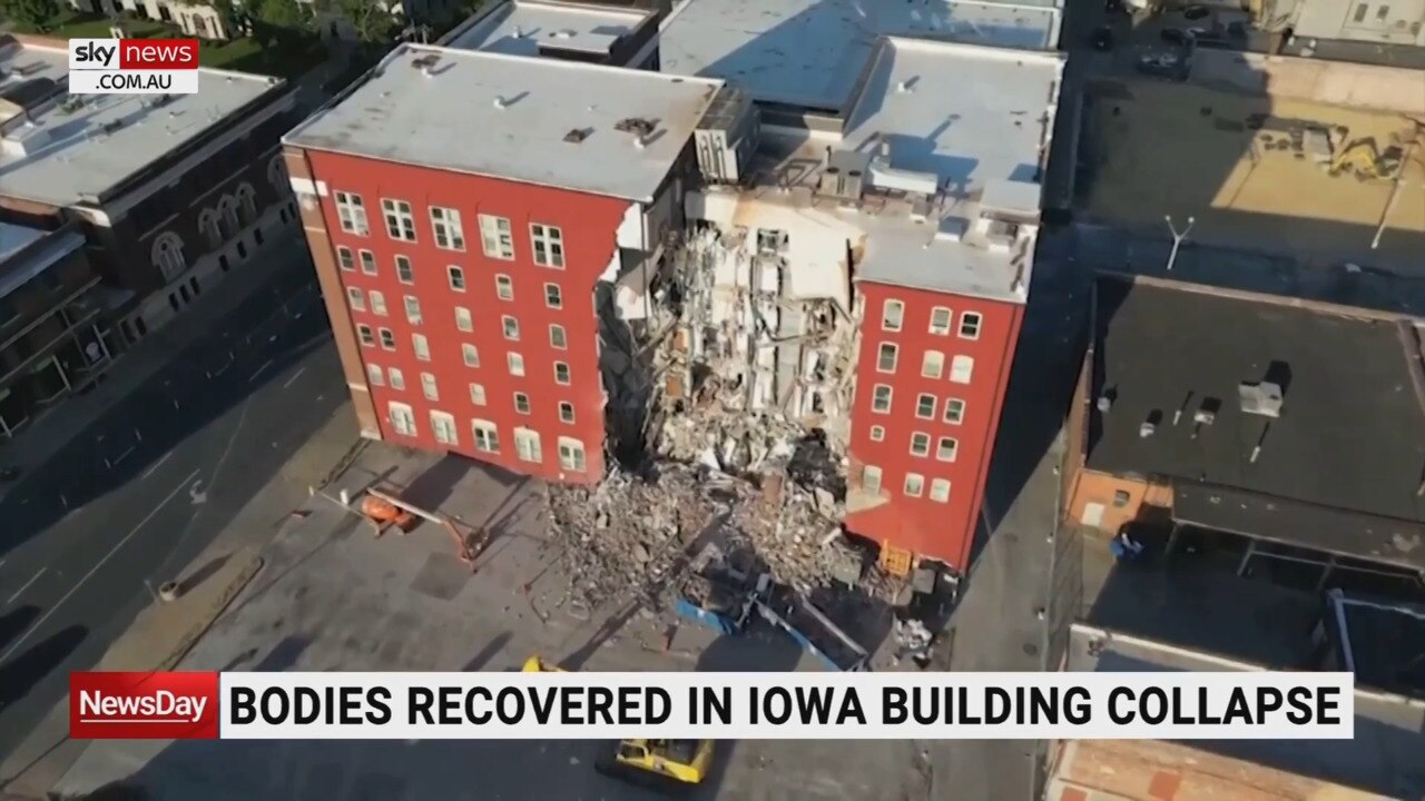 Search for three men in Iowa building collapse has concluded | Sky News ...