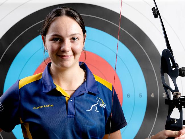 Gabrielle West has been selected to represent Australia at the World Archery Youth Championships in Canada, Wednesday, June 4, 2025 - Picture: Richard Walker