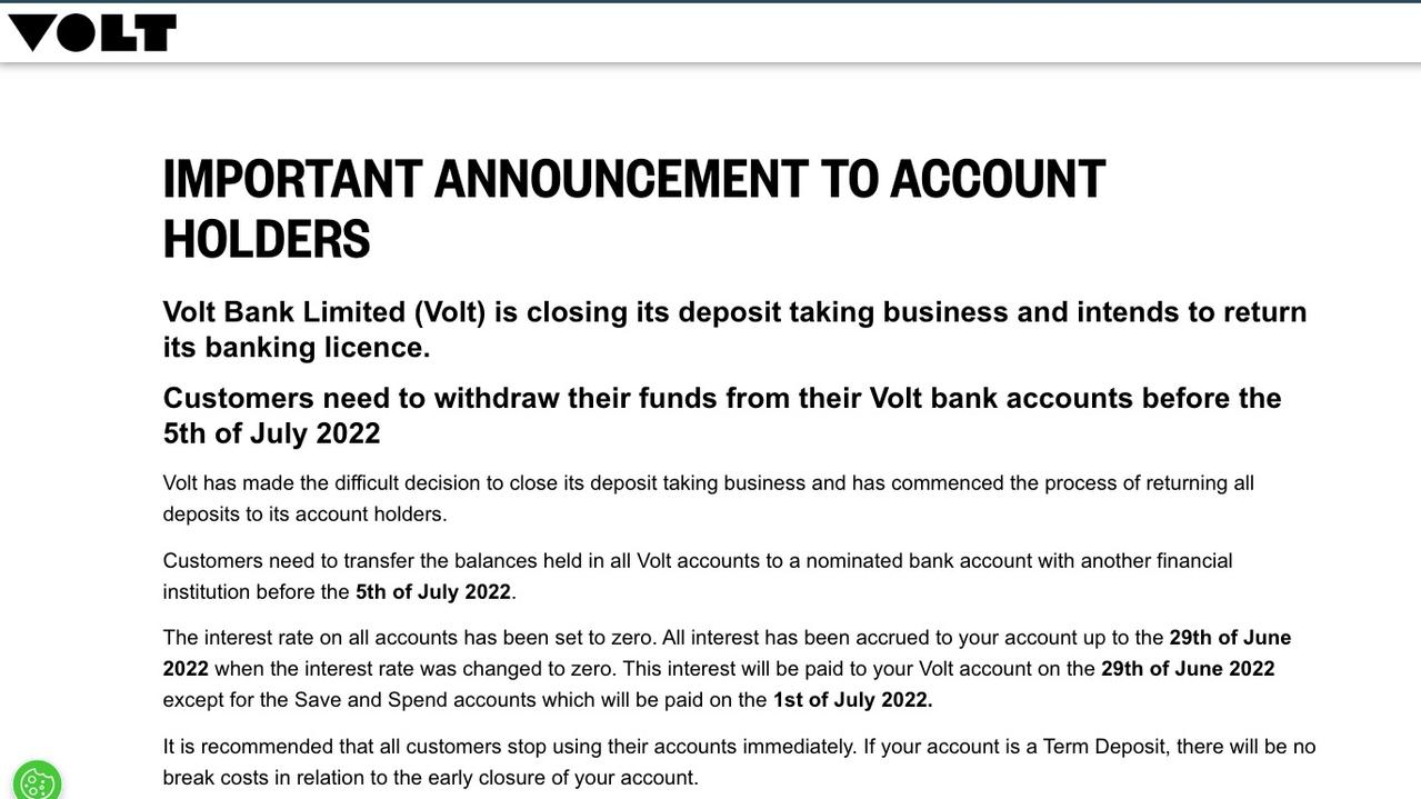 The Volt website.