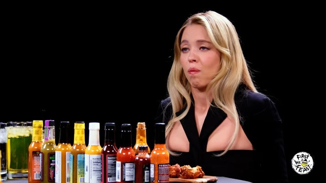 Sweeney recalled a lot of technical elements to that vomiting scene. Picture: Hot Ones/YouTube