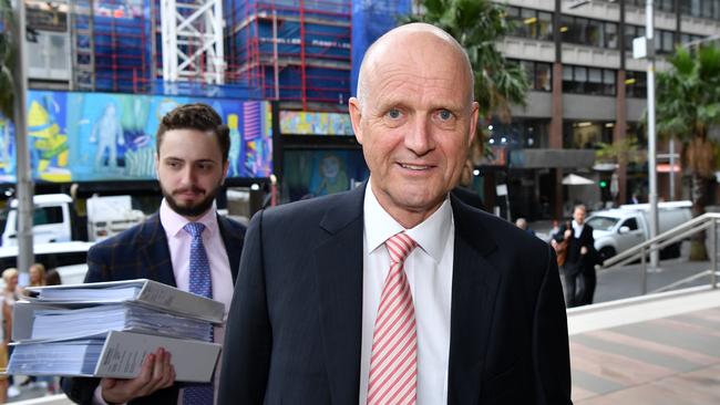 Former Senator David Leyonhjelm arrives at the Federal Court in Sydney. Picture: Joel Carrett.