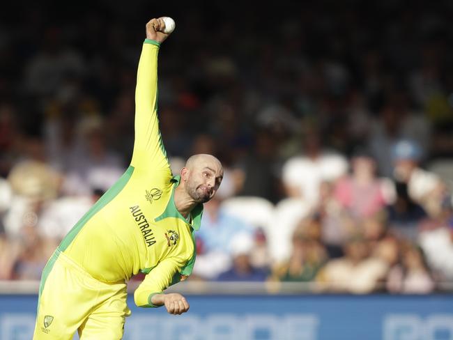 Nathan Lyon is creating pressure that pays off at the other end as batsmen look to score from other bowlers. Picture: AP Photo/Matt Dunham