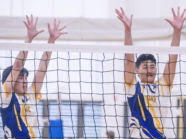 Reynella V Carrum Downs in the Australian Volleyball Schools Cup is being played at the Gold Coast Sports and Leisure Centre in Carrara. Picture: Glenn Campbell