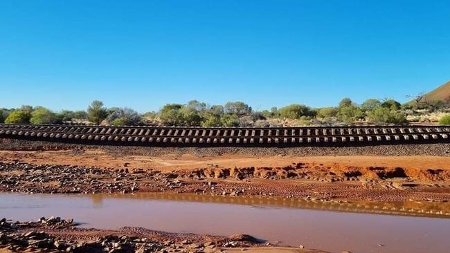 \Woomera Railway lines. Picture: Damien Butler