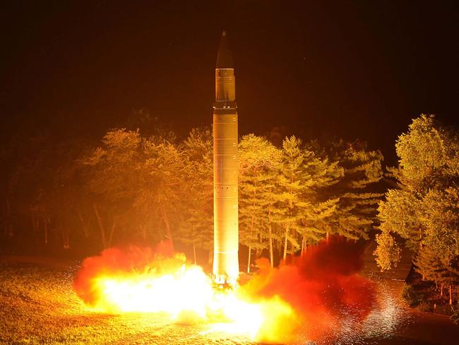 North Korea fires an intercontinental ballistic missile in July. Picture: AFP/KCNA via KNS