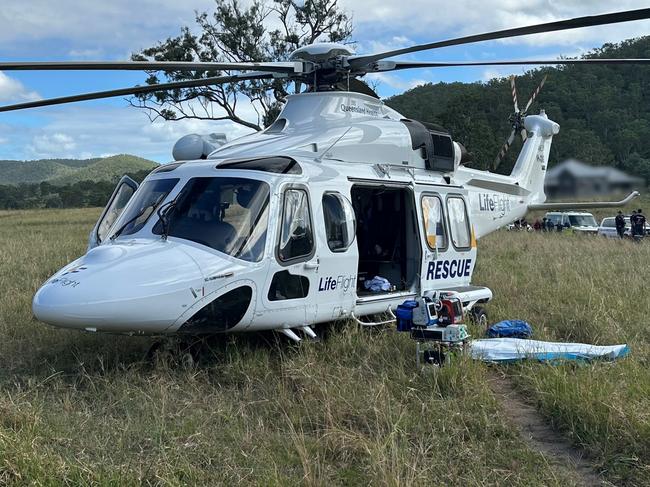 Man flown to hospital after tractor accident