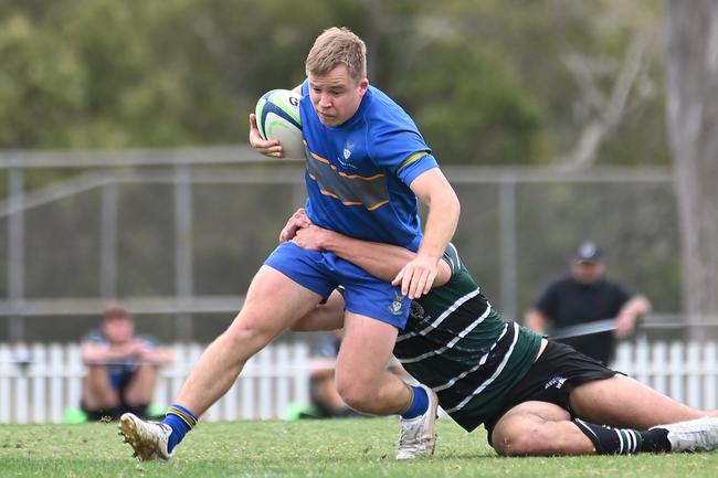 Max Blanch. GPS Rugby Churchie Vs BBC Saturday August 10, 2024. Picture, John Gass