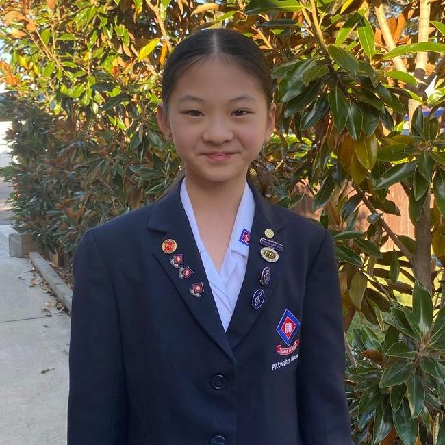 Miranda Chi, Junior School Assembly Leader, Junior Girl's College at Pittwater House, Collaroy, in 2023. Picture: Supplied