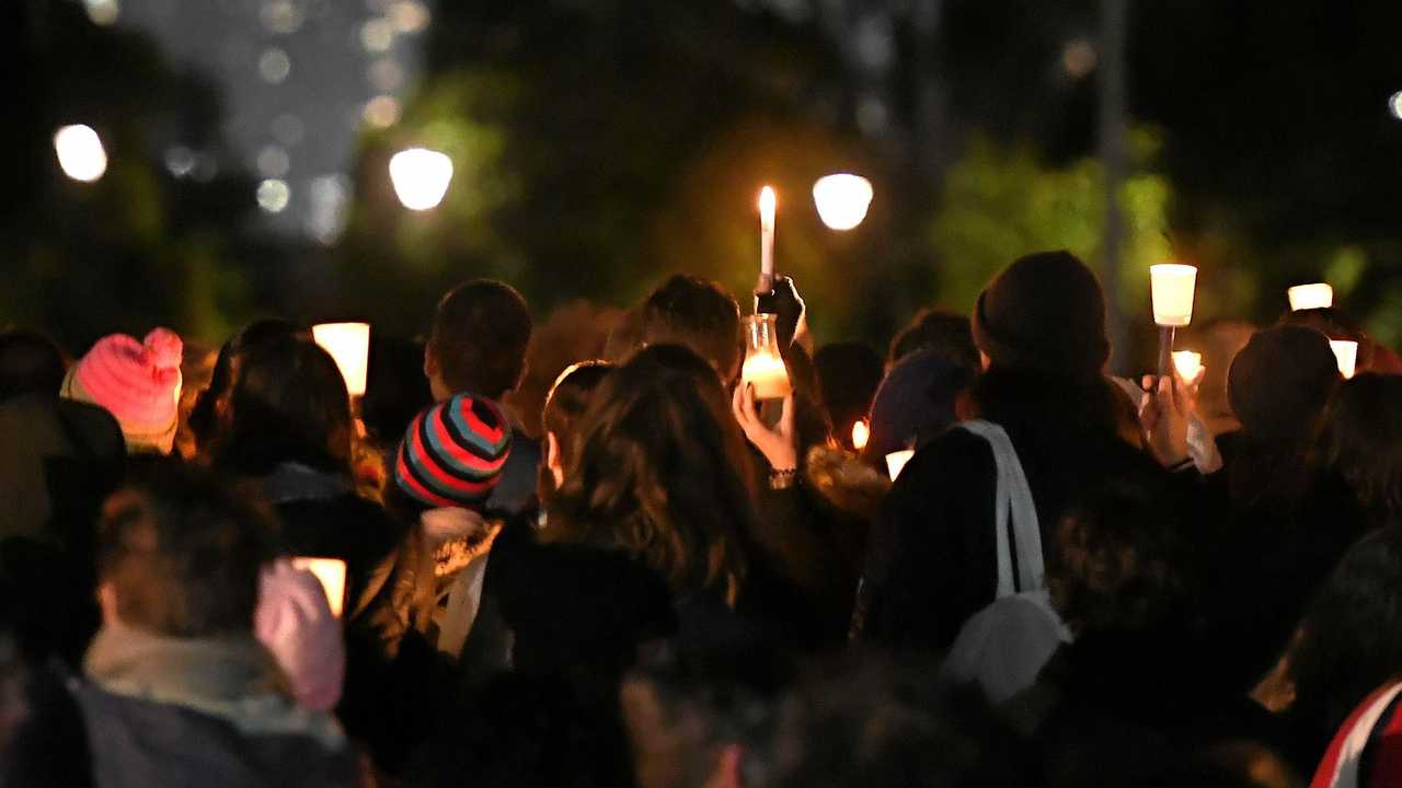 MOOD FOR CHANGE: A huge crowd gathers for the Reclaim Princess Park Vigil in Melbourne on June 18   in the wake of the rape and murder of Eurydice Dixon in the same park. Picture: JULIAN SMITH