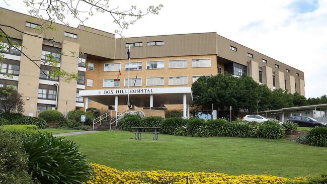 Box Hill hospital in Melbourne has been impacted by the outage. Picture: NCA NewsWire / Ian Currie