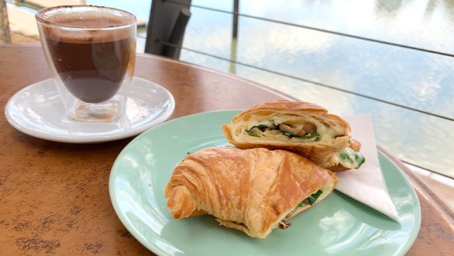 Mushroom croissant from River Jacks Cafe, Berri. Picture: Dianne Mattsson