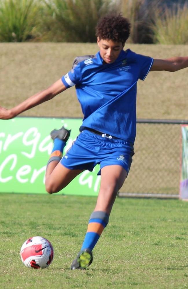 Churchie's Lucas Herrington in action. Photo: Jason Tobin.