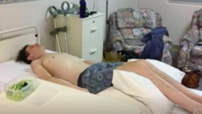 Rhys said the pain of palliative care was unbearable. Picture: ABC