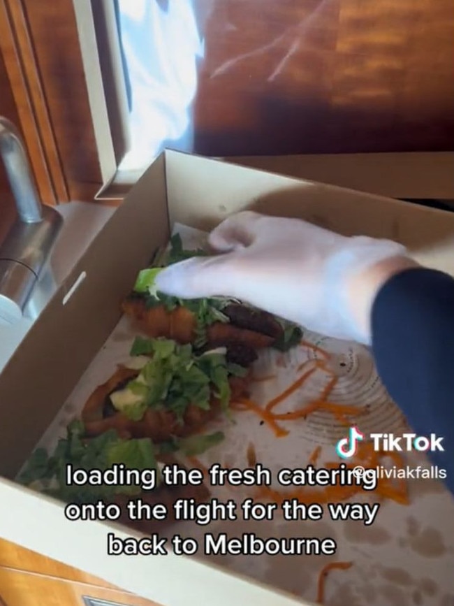 She admits the least favourite part of the job is handling catering. Picture: TikTok.