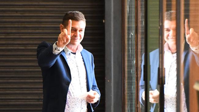 Marcello Casella arrives for a sentencing hearing at the Downing Centre Courts in Sydney,