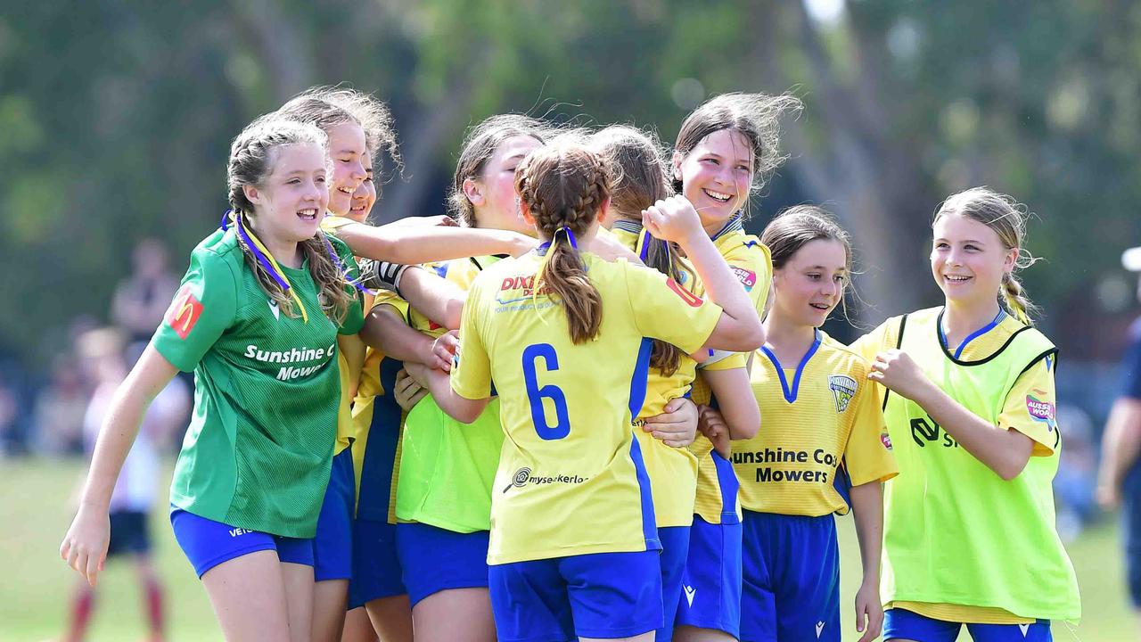 SOCCER: U 13 girls, Kawana V Maroochydore. Picture: Patrick Woods.