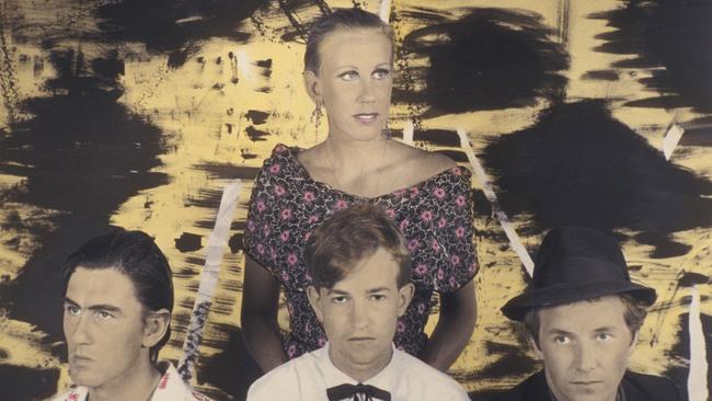 Robert Forster, Lindy Morrison, Robert Vickers and Grant McLennan of The Go-Betweens in a scene from the documentary The Go-Betweens: Right Here. Supplied by ABC-TV.