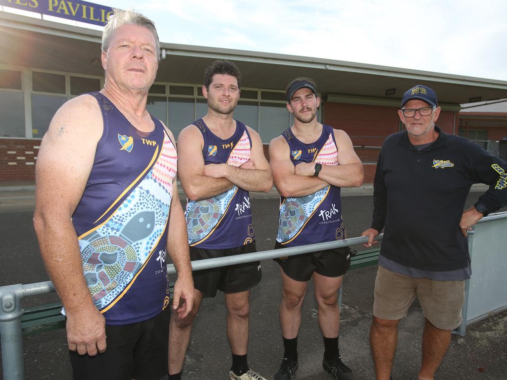 Harry Purcell, Dale Purcell, Jacob Sammut and Greg Dennis. Picture: Alan Barber